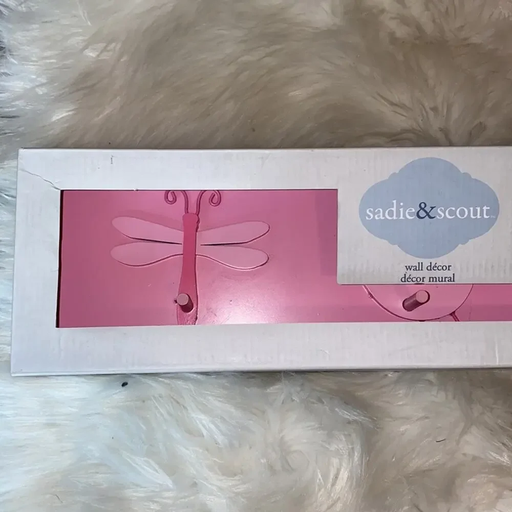 Sadie & Scout Pink Girl Wall Hooks NEW
